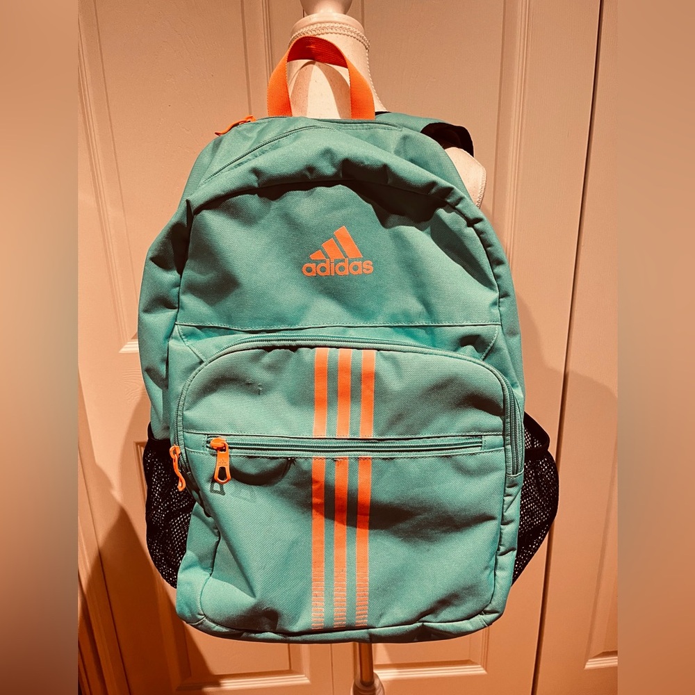 Adidas Green/Teal and Orange Backpack